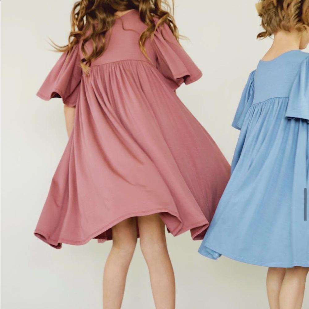 Remie Girl Danie dress in French mauve, size 3